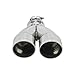 Flowmaster 15390 Ss Exhaust Tip 2.5"In X 3" Dual Ang.Clamp-L