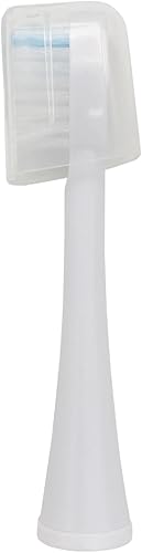 Miniatura 4 de Cabezales de repuesto para Waterpik SF-02W, SF-03W, SF-01W Sonic FCushion 2.0, cabezal de cepillo con tapa, 6 unidades, color blanco