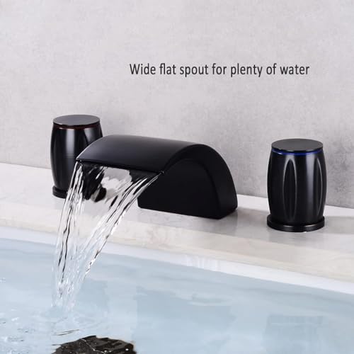 Robinet cascade or pour vasque de salle de bain chic à double commande - 5