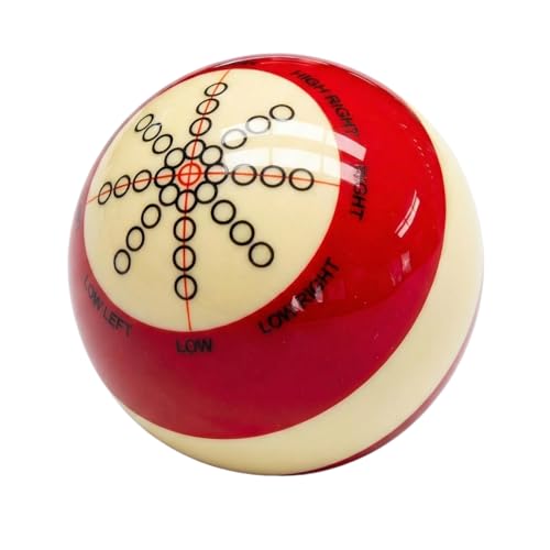 BenXvgxoz Billiards Training Cue Ball Dual-Sided Precision Target Practice Ball for Spin Control & Shot Accuracy Perfect for Beginners & Advanced Players