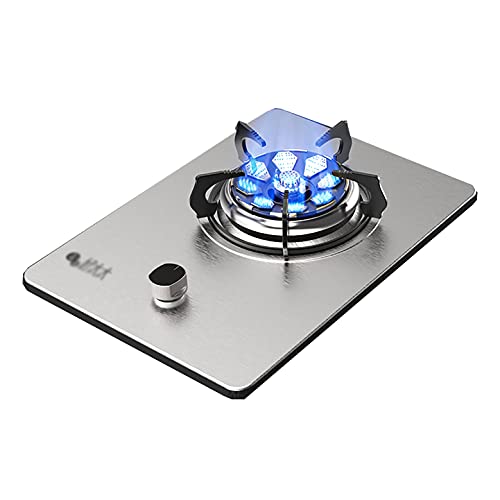 IFGSEQQQ Placa de gas de 43 cm incorporada con 1 quemador de gas termopar de llama y protección de bloqueo infantil para cocina de gas licuado de petróleo/gas natural [Clase energética A] (Color