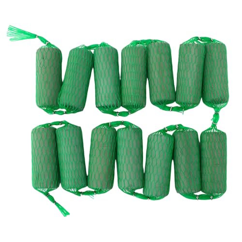 Jicyor 14 guirnaldas de espuma de flores para flores frescas, forma de salchicha verde, para bodas, celebraciones y cumpleaños (3 m)