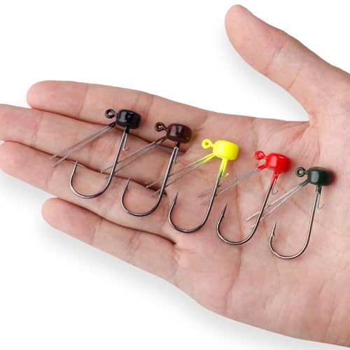 Tête plombée Ned Rig anti-accrochage pour leurre souple et bar