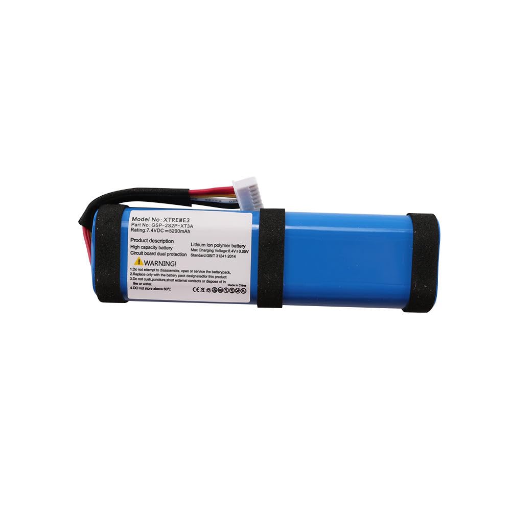 Replacement Lithium Battery 7.4V 5200mAh for Xtreme 2 & Xtreme 3 Wireless Bluetooth Speaker – GSP-2S2P-XT3A / SUN-INTE-103-image-26