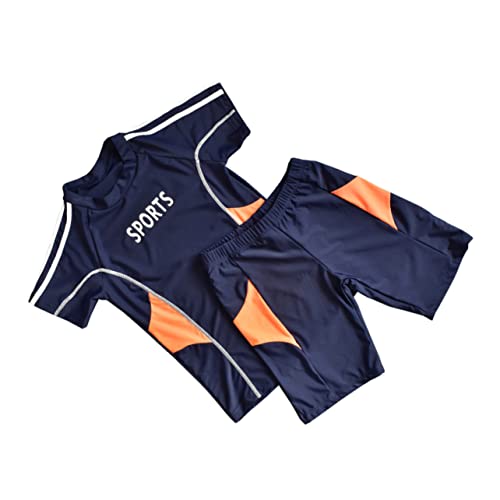 Maillot de bain garçons deux pièces chic avec chapeau solaire Hemobllo