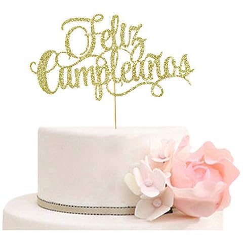 Feliz cumpleaños Cake Topper for Fiesta Theme Party Decorations Cover