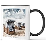favplace Tasse mit Städtemotiv Norderney Kaffeebecher - 