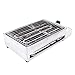 Commercial 1800W Electric Smokeless Barbecue Oven Grill for BBQ Equipment, with Adjustable Thermostatic Control 110V Stainless Steel Restaurant Grill,Grill Net Size 42.5x25.5cm