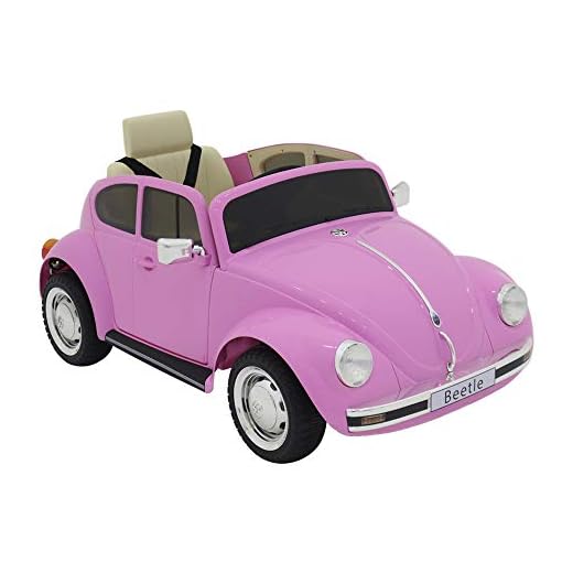 CARRO ELÉTRICO BEETLE 12V - ROSA
