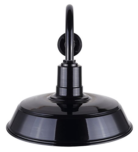 Best Cyber Monday 🔥 CANARM BL16WACBK Outdoor Aluminum Barn Light Black, 16 Inch