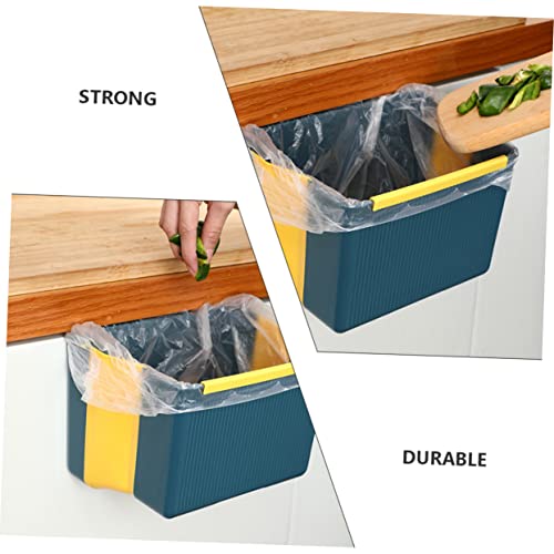 Caneca de basura plegable para cocina Luxshiny azul miniatura 4