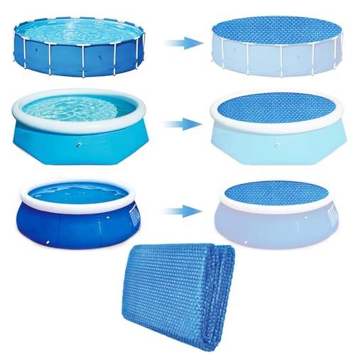 Pool-Luftpolsterabdeckung, rechteckige Poolabdeckungen, Solarabdeckung für Schwimmbad, Isolierung im Freiluft-Schwimmbad, Polyethylen-Blase, regenfest und staubdicht, für Wärmeisolierung, reduzierte