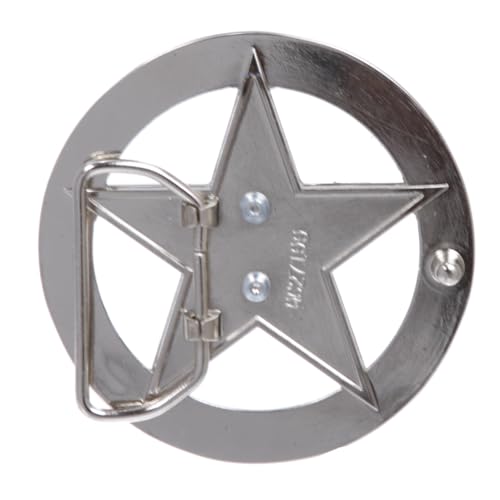 Texas Star Belt & Buckle Combo – PU Leather Snap-On Belt – 19 Colors4