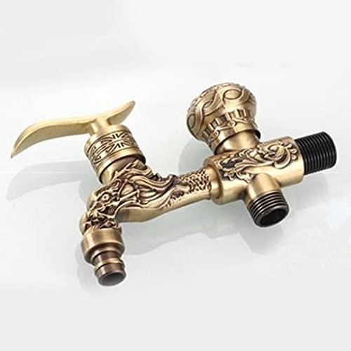 image for Almencla Dual Use Vintage Copper Single Cold Water Faucet Washing Mach
