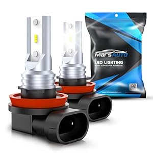 Marsauto H11 H8 H16 LED Fog Light Bulbs, 6000k Xenon White, Superior Bright CSP Chips 360-degree Illumination DRL, Halogen Bulbs Replacement for Cars,Trucks,SUVS