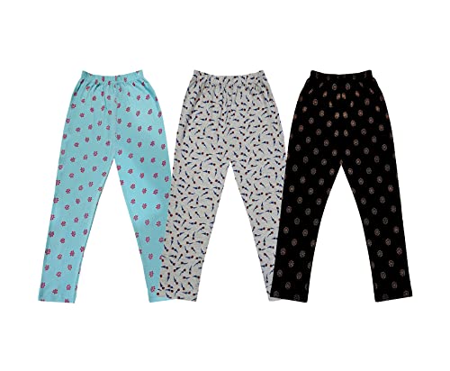 Image of KAYU Kids 100% Cotton Printed Capri for Girls - Regular Fit [Pack of 3]
