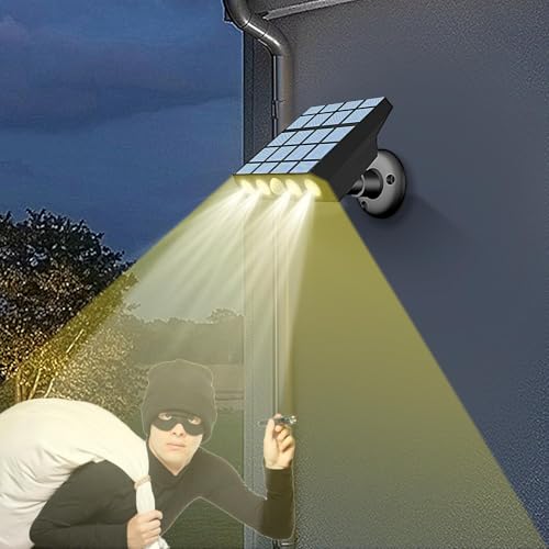 Focos solares exterior sensor movimiento impermeables para iluminar fachadas de patios 3