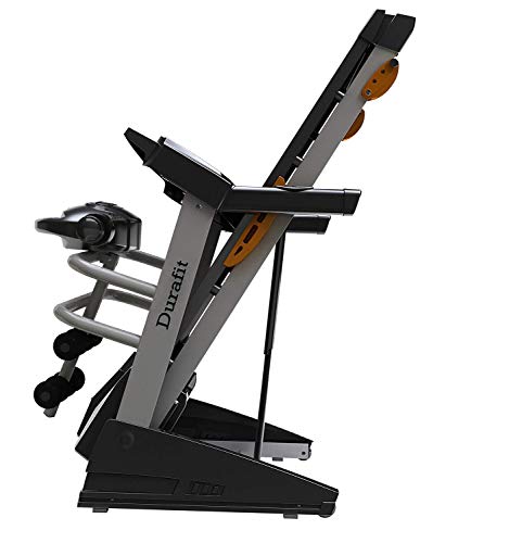 Image of Durafit Strong Multifunction | 4 HP Peak DC Motorized Treadmill | Manual Incline | Home Cardio| Max Speed 14 Km /Hr | Max User Weight 120 Kg | Free Installation Assistance | LCD Display