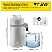 VEVOR 1.1 Gal Water Distiller, 750W Distilled Water Machine, 4L Distilling Pure Water Machine w/Plastic Container, Water Distillation Kit w/Button, Countertop Distilled Water Maker for Home (White)