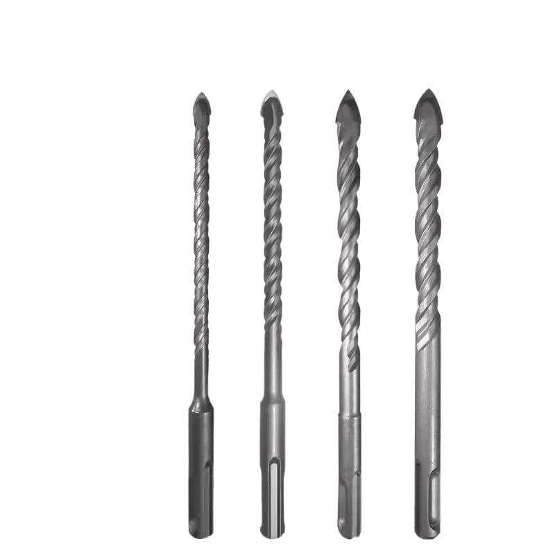 Set di 5 punte for trapano for muratura SDS Plus da 160 mm con punta in carburo 6/8/10/12, for for vetro, ceramica, piastrelle e calcestruzzo(12mm)