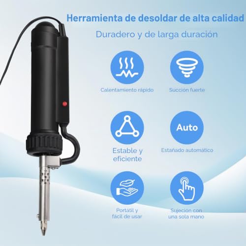 Bomba desoldadora automática para extraer componentes rebeldes sin dañar la placa 3