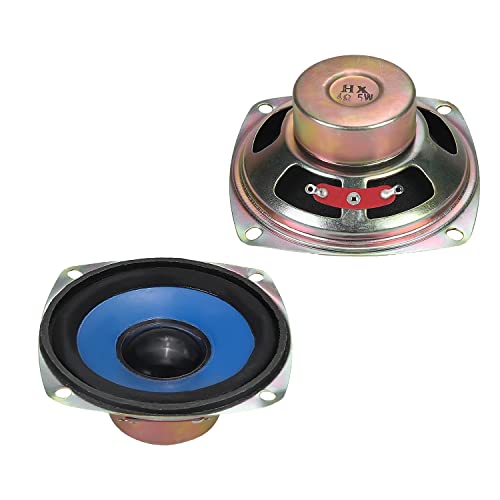 Fielect 5W 4 Ohm DIY Magnetic Speaker Audio Speakers 77mm Diameter Round Shape Replacement Loudspeaker 1Pcs