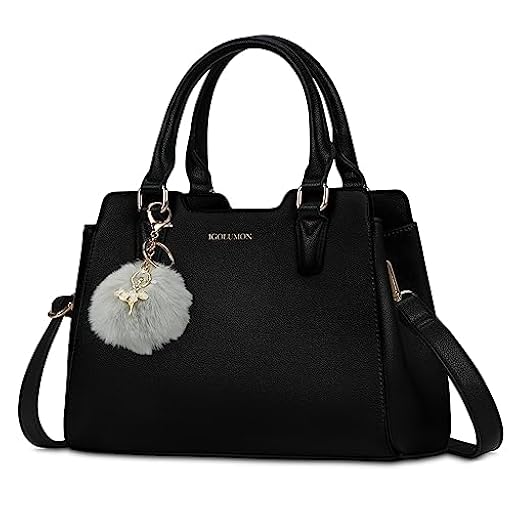 IGOLUMON Bolsos de Mano Piel para Mujer para Universitarias Trabajo Bolso Bandolera Universidad Marca Bolsa Outlet Marca Tote Bag Negro | Ya disponible en tu tienda friki favorita! En mundofriki.es!