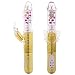 AKStore Adult Products,USB charge Butterfly Telescopic Rotating Bead Rods 36-Frequency G Spot Vibrator Dildo Clit Stimulator Masturbation Massager Sex Toy for Women