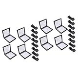 USHOBE 2-Teiliges Set Aufgehängte Schmuckvitrine schwarze bilderrahmen klare Ohrringe schmuckkästchen schmuckkasten Monitorständer Stirnbänder Aufbewahrungskoffer für Schmuck Armband