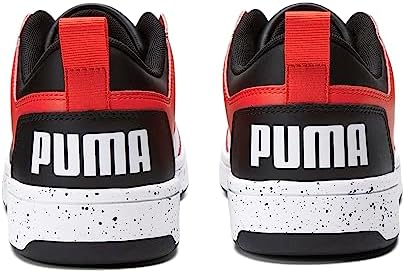 PUMA Men's REBOUND LAYUP LOW SPECKLE Sneaker, Puma Black-Puma White-High Risk Red, 6.5 | Image 1