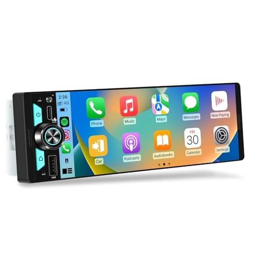 Single Din CarPlay Multimedia Receiver: 6.5" Wireless Android Auto Stereo