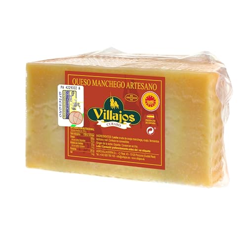 VILLAJOS | Queso Manchego Artesano DOP Curado - Medio