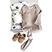 MOYA Baby Gift Box â€“ Newborn Keepsake Box for Boy and Girl, Baby Clothes, Knotted Gown and Swaddle Blanket, Baby Shower Gifts Set for Unisex in a Box and a Basket, Baby Welcome Box, Baby Registry.