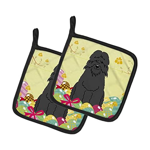 Caroline's Treasures Easter Bouvier Pot Holders Cover