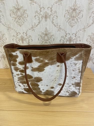 Cowhide Tote Bag – Stylish Shoulder Purse for Women | Durable, Chic & Versatile Everyday Bag for Work, Travel & Casual Use4