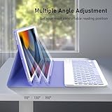 tititinita for iPad Case with Keyboard 10.2 inch, for iPad 9th Generation Case with keyboard(2021), Detachable Wireless Keyboard for ipad 9th Generation/8th Gen/7th/Air 3, Pro 10.5, Purple 10.5(Blue) - Image 4