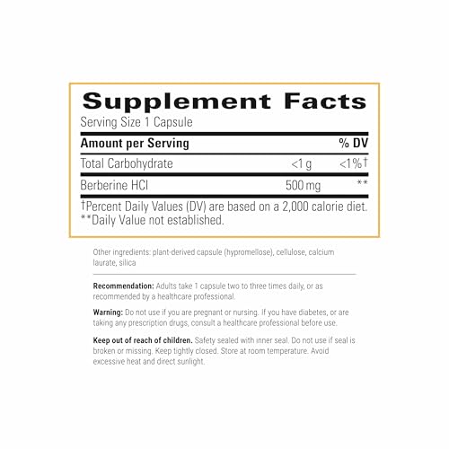 Integrative Therapeutics Berberine - Supplement for Cellular Energy Metabolism & Metabolic Support* - Dairy-Free & Gluten-Free - 120 Capsules (120 Servings) - Thumbnail 2