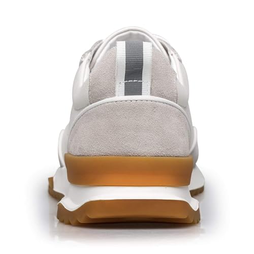 ZRO Men's Handmade Light Luxury Top-Layer Cowhide Leather Casual Sneakers - Comfort Office & Walking Shoes4