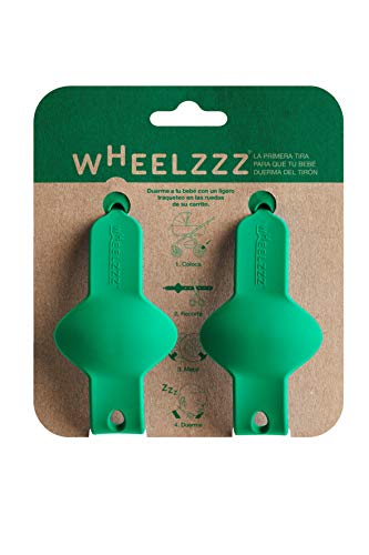 Wheelzzz Duo Tobias Green. Ayuda a dormir a tu bebé en su carrito, con un ligero traqueteo. Estés donde estés.