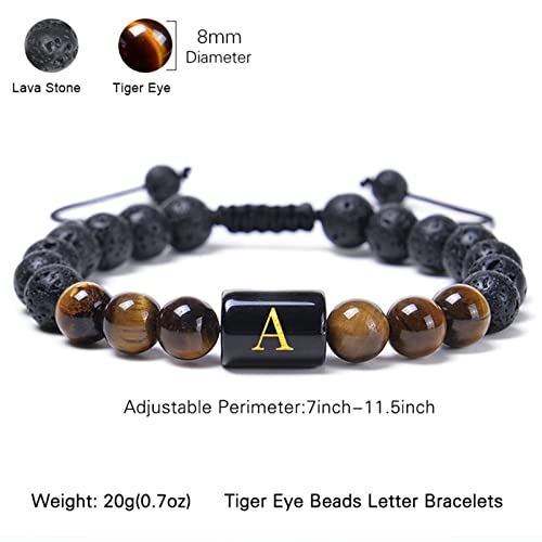 Bracelet de perles en pierre : une idée cadeau mixte et extensible de 16,7 cm