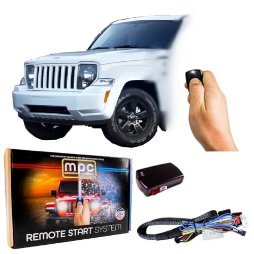 MPC Remote Start Kit Compatible with 2008-2013 Jeep Liberty || 100% Plug N Play || Press OEM Key Fob 3X Lock to Start || Key to Start || USA Tech Support by MPC - Used condition - US$115.31