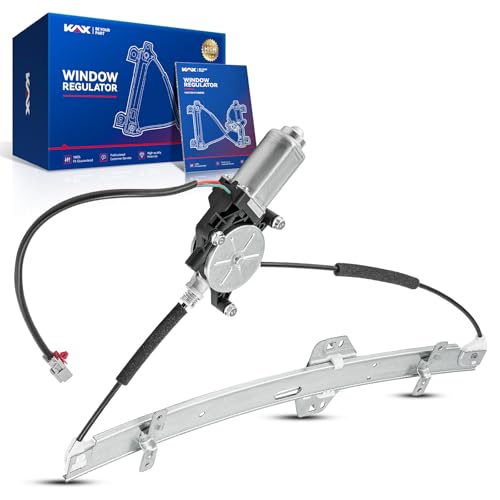 Image of KAX Front Right Power Window Regulator w /Motor for Honda Odyssey 1999-2004 | Replace 741-011,72210S0XA04,72210S0XA03,72210S0XA02,72750S9A013,Front Right Passenger Side(2-Pin)