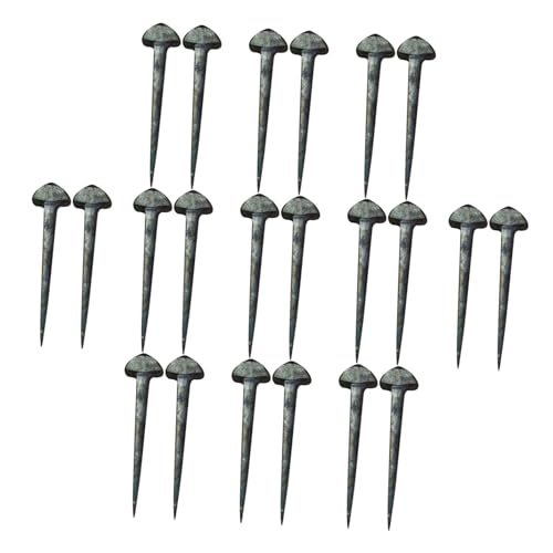 Outanaya 50pcs Iron Horseshoe Nails Small Replaceable Hoof Nails Professional Horseshoe Supply for Farrier Horse Equipment and Hoof Care