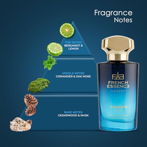 Image of FRENCH ESSENCE Luxury Triumph Perfume With Long Lasting Fragrance Scent For Gents Eau de Parfum - 30 ml (For Men)