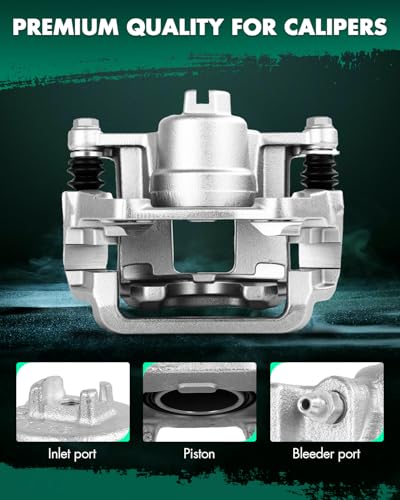 Image of SCITOO 19B6447 19B6446 Rear Left & Right Disc Brake Calipers Assembly w /Bracket For Honda For Odyssey 2011-2017