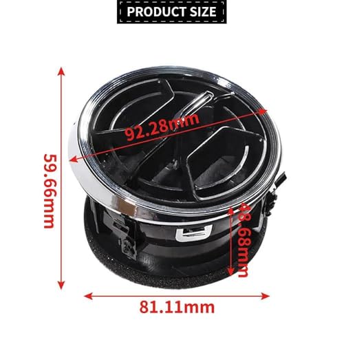 Aérateurs climatisation 31G819703E buse aération rechange pour Jetta - 6