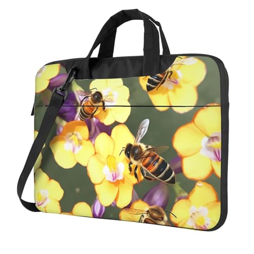 Sac ordinateur abeille en fleur convertible pour le bureau et les voyages