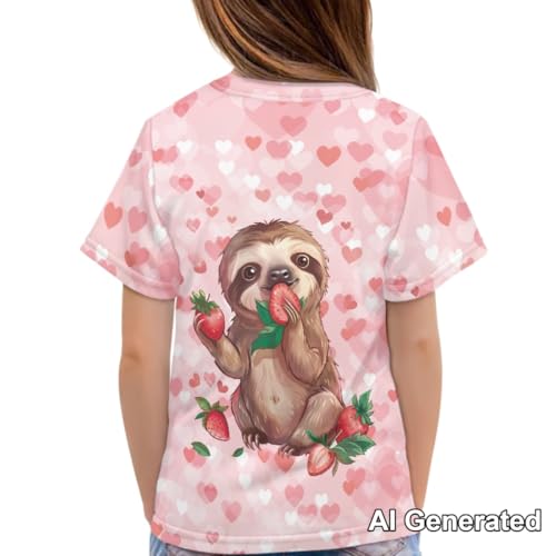 Image of Xhuibop Kids T Shirts for Boys Size 3-16 Girls Short Sleeve Sportswear Active Tops