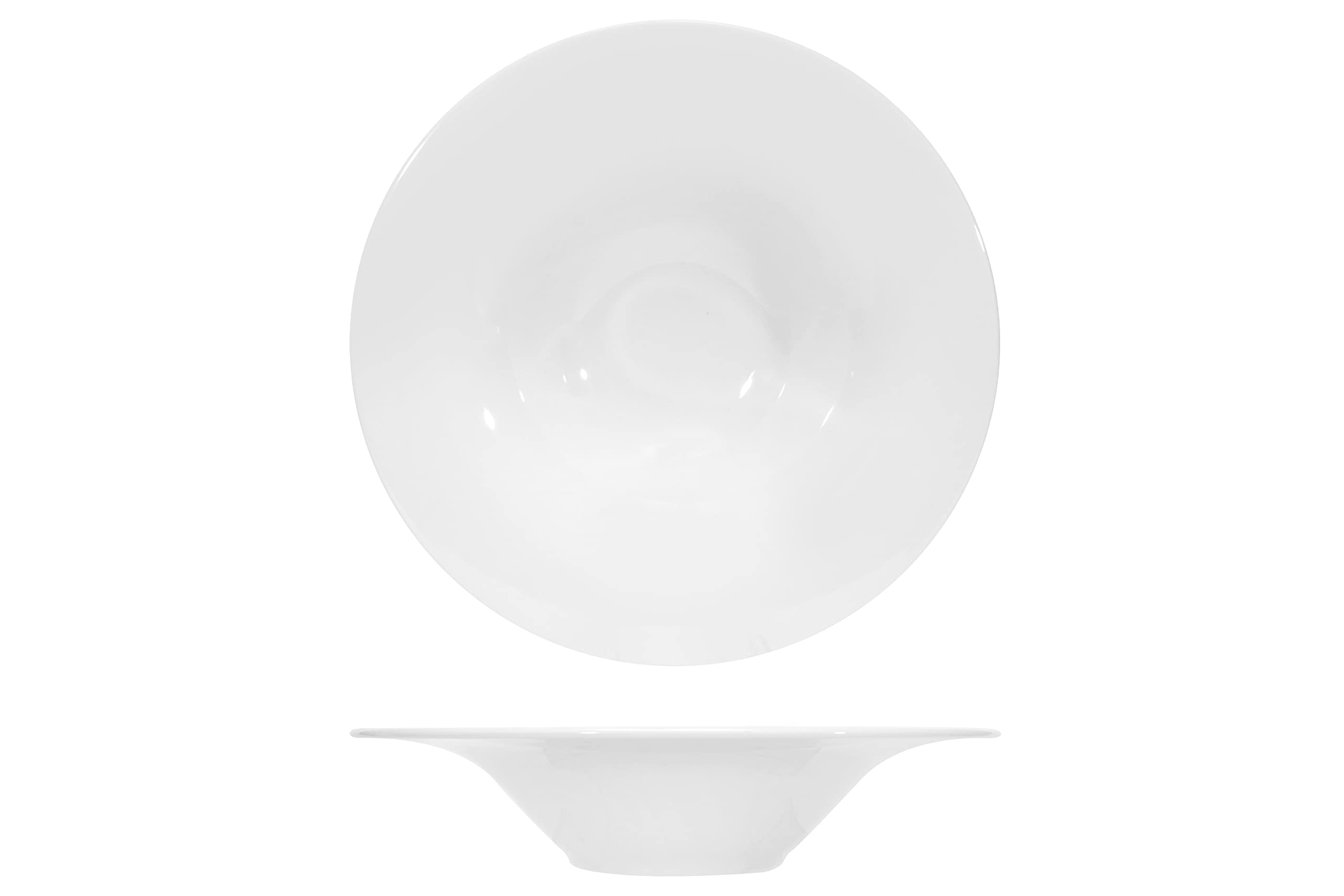 Lubiana set 6 pastabowl in porcellana bianca cm 30 H 6,5 3229