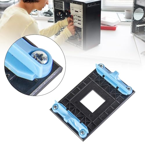 Soporte para CPU, placa base trasera y radiador para computadora, base de refrigeración, montaje y reparación, PP, azul miniatura 2